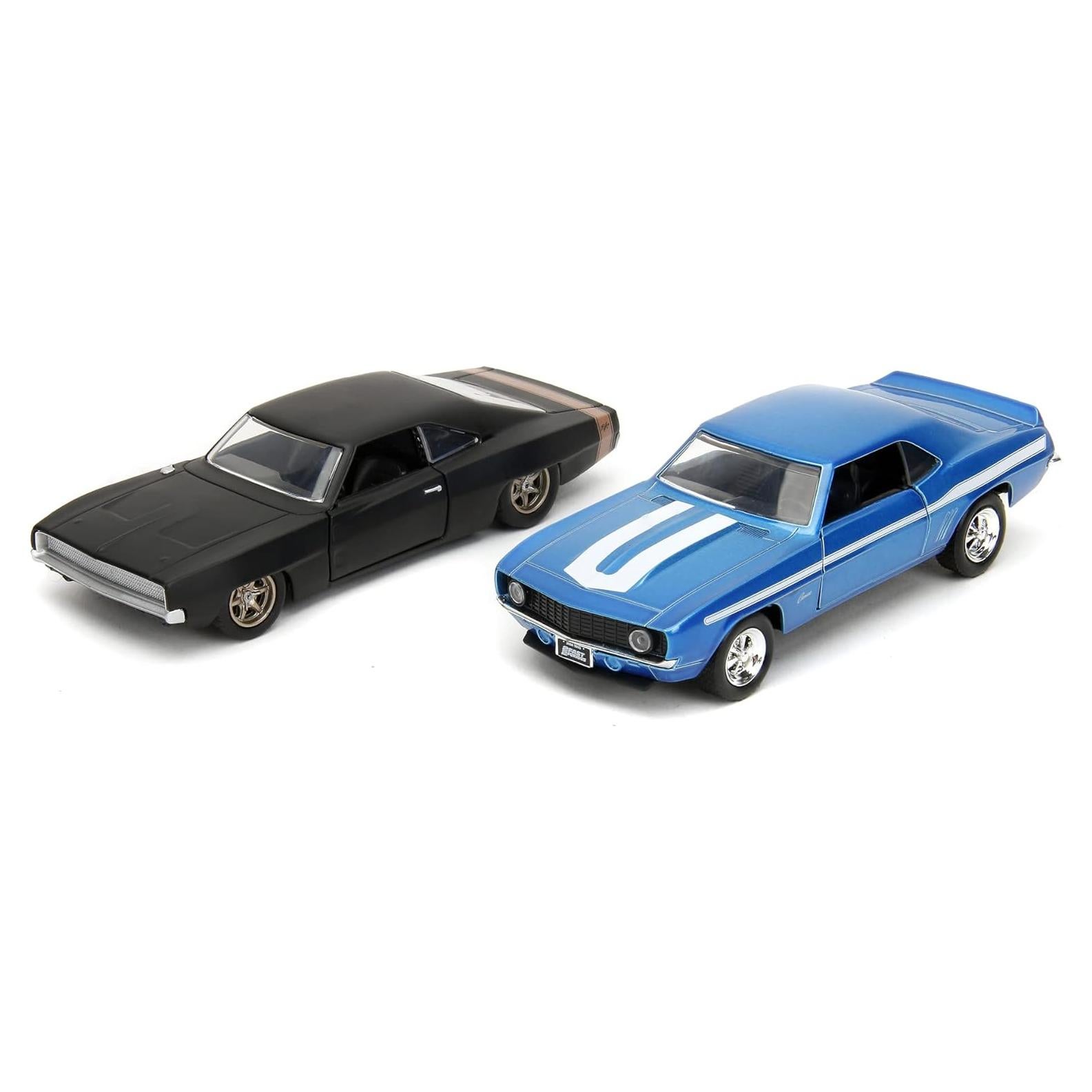 Jada Toys - Coches Rápidos y Furiosos 2 Pack - Camaro 1969 y Charger 1968