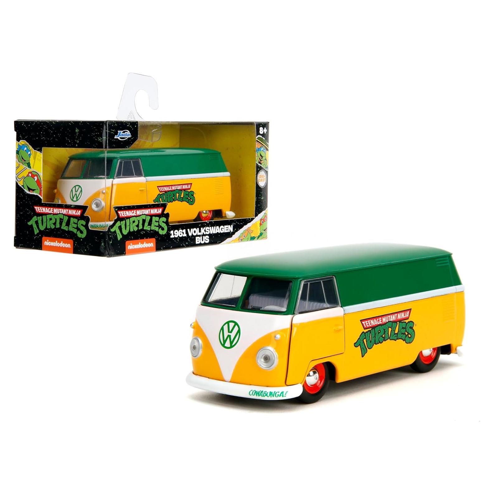Jada Toys VW Bus TMNT 1961 - Modelo Metal 1:32 Detallado
