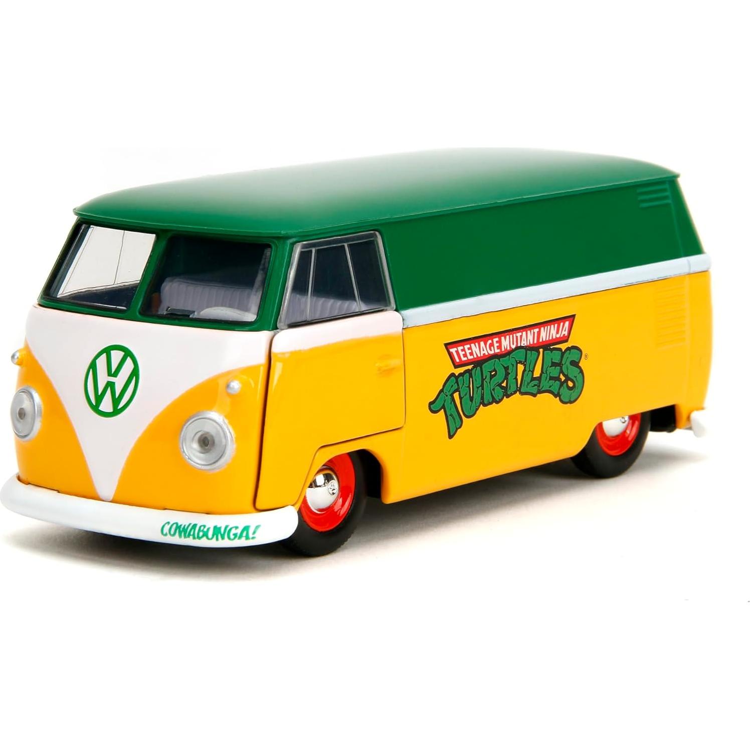 Jada Toys VW Bus TMNT 1961 - Modelo Metal 1:32 Detallado
