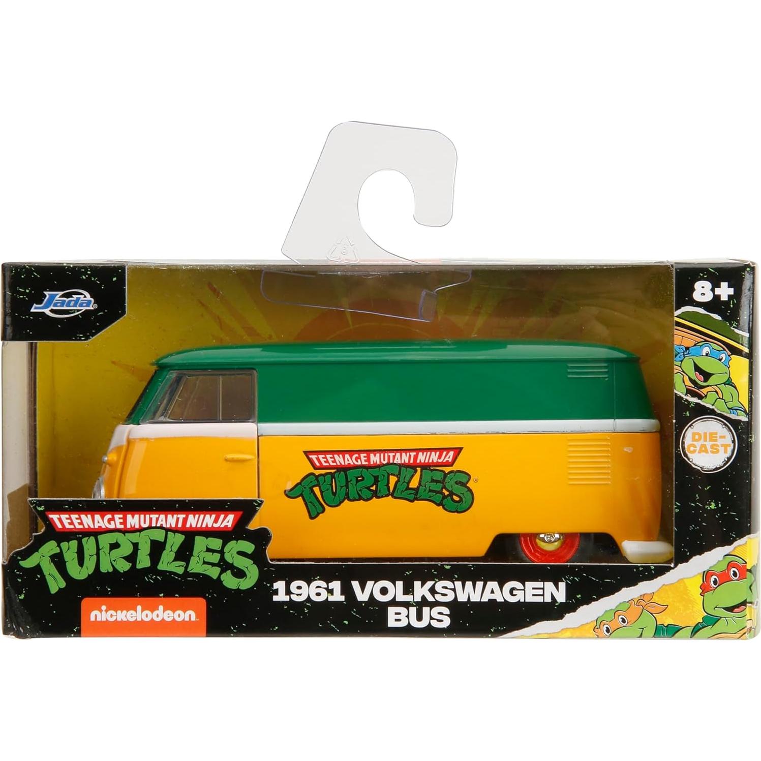 Jada Toys VW Bus TMNT 1961 - Modelo Metal 1:32 Detallado
