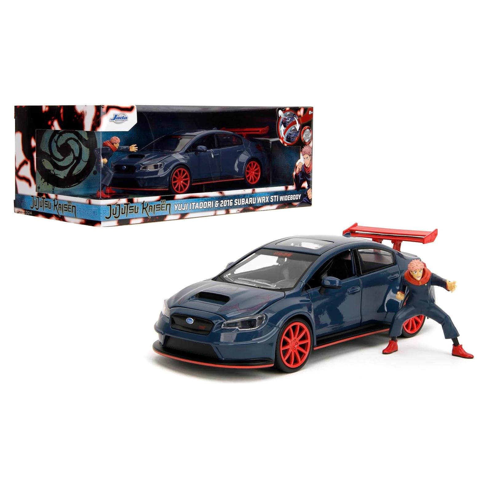 Coche coleccionable Jada Toys Subaru WRX STI 2016 Jujutsu Kaisen 1:24
