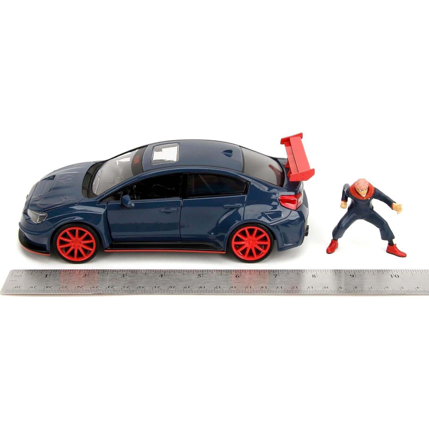 Coche coleccionable Jada Toys Subaru WRX STI 2016 Jujutsu Kaisen 1:24