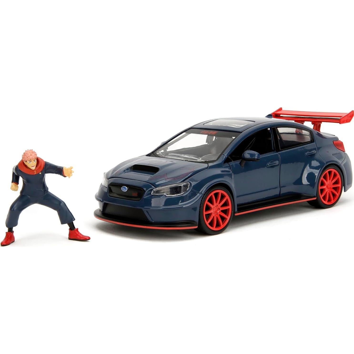 Coche coleccionable Jada Toys Subaru WRX STI 2016 Jujutsu Kaisen 1:24