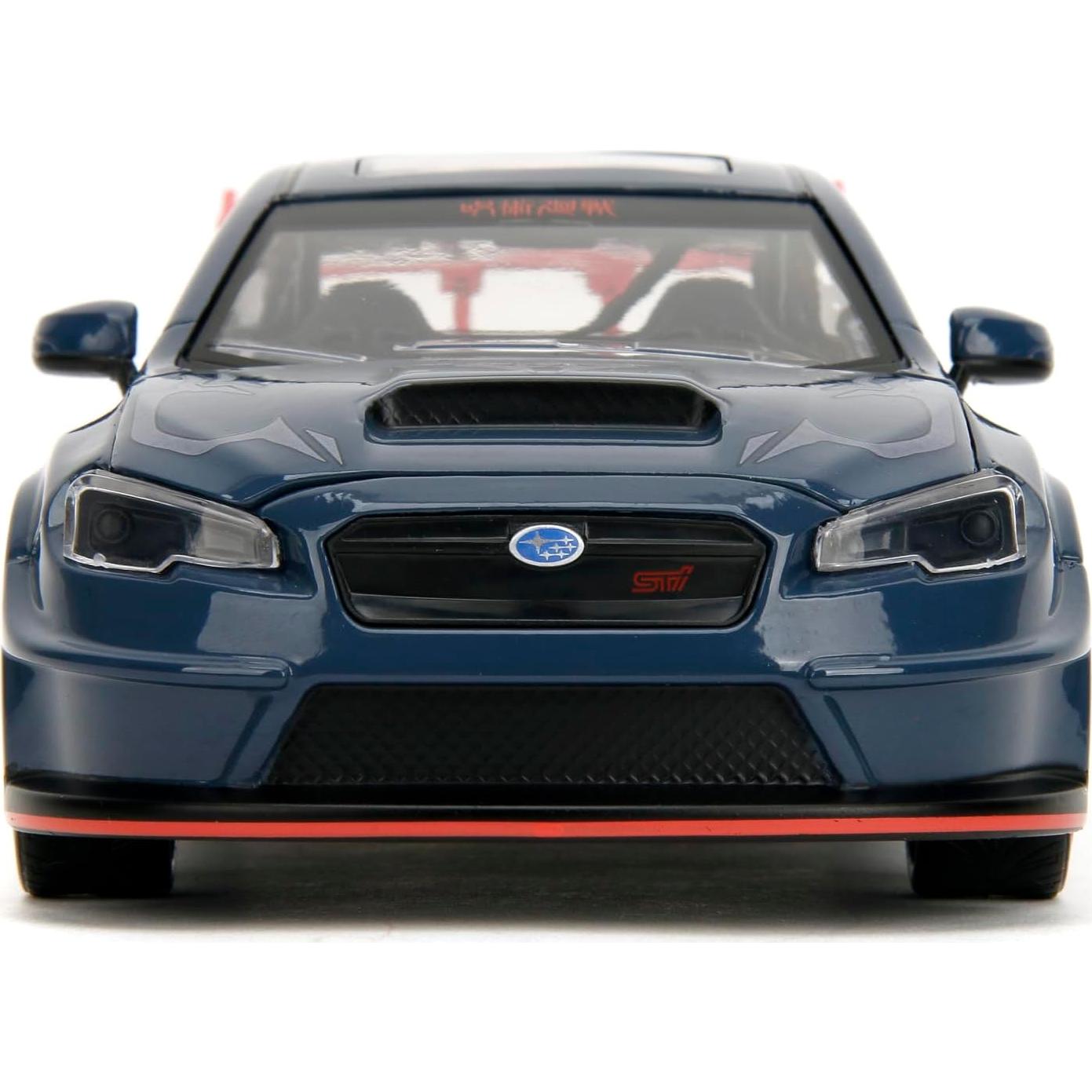 Coche coleccionable Jada Toys Subaru WRX STI 2016 Jujutsu Kaisen 1:24