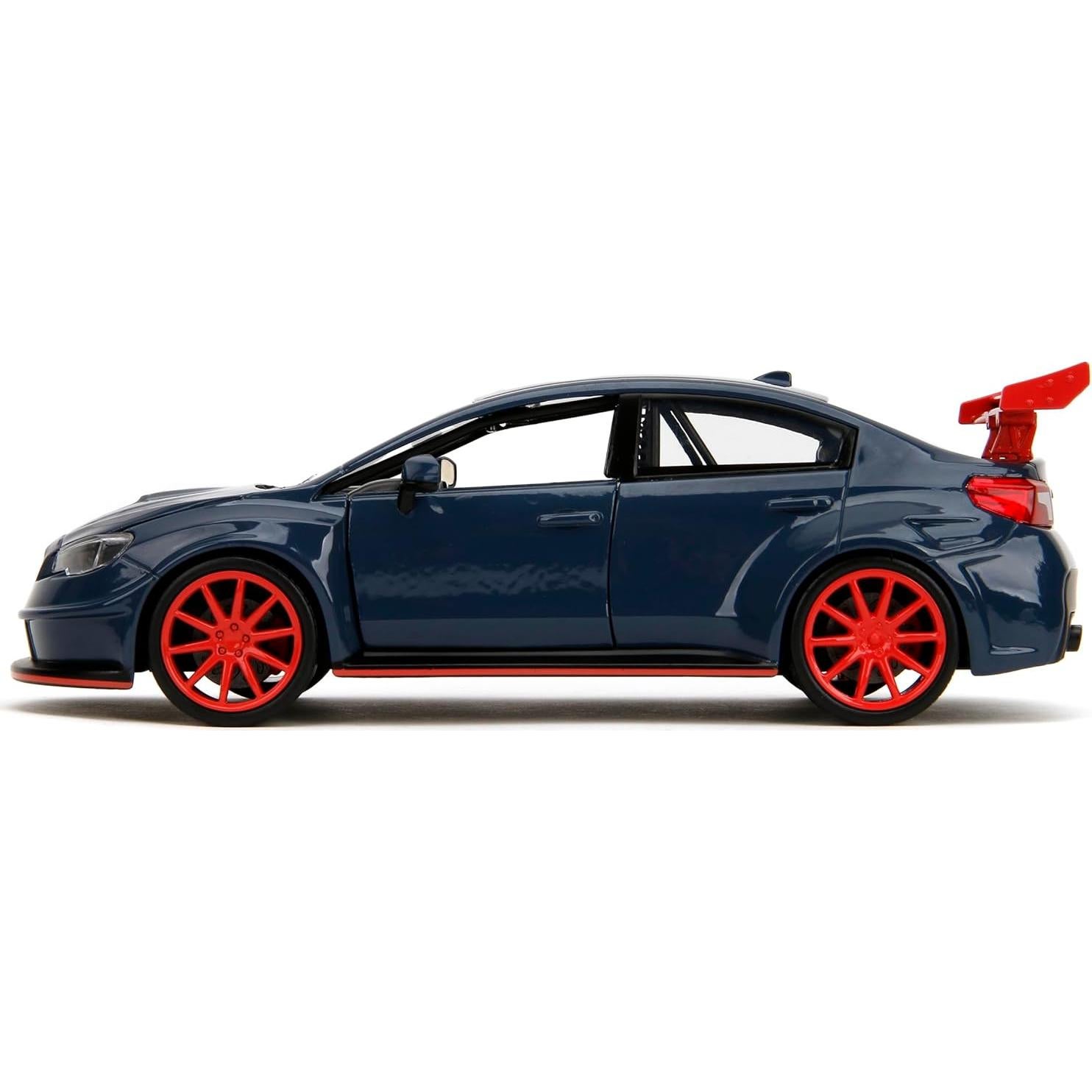Coche coleccionable Jada Toys Subaru WRX STI 2016 Jujutsu Kaisen 1:24