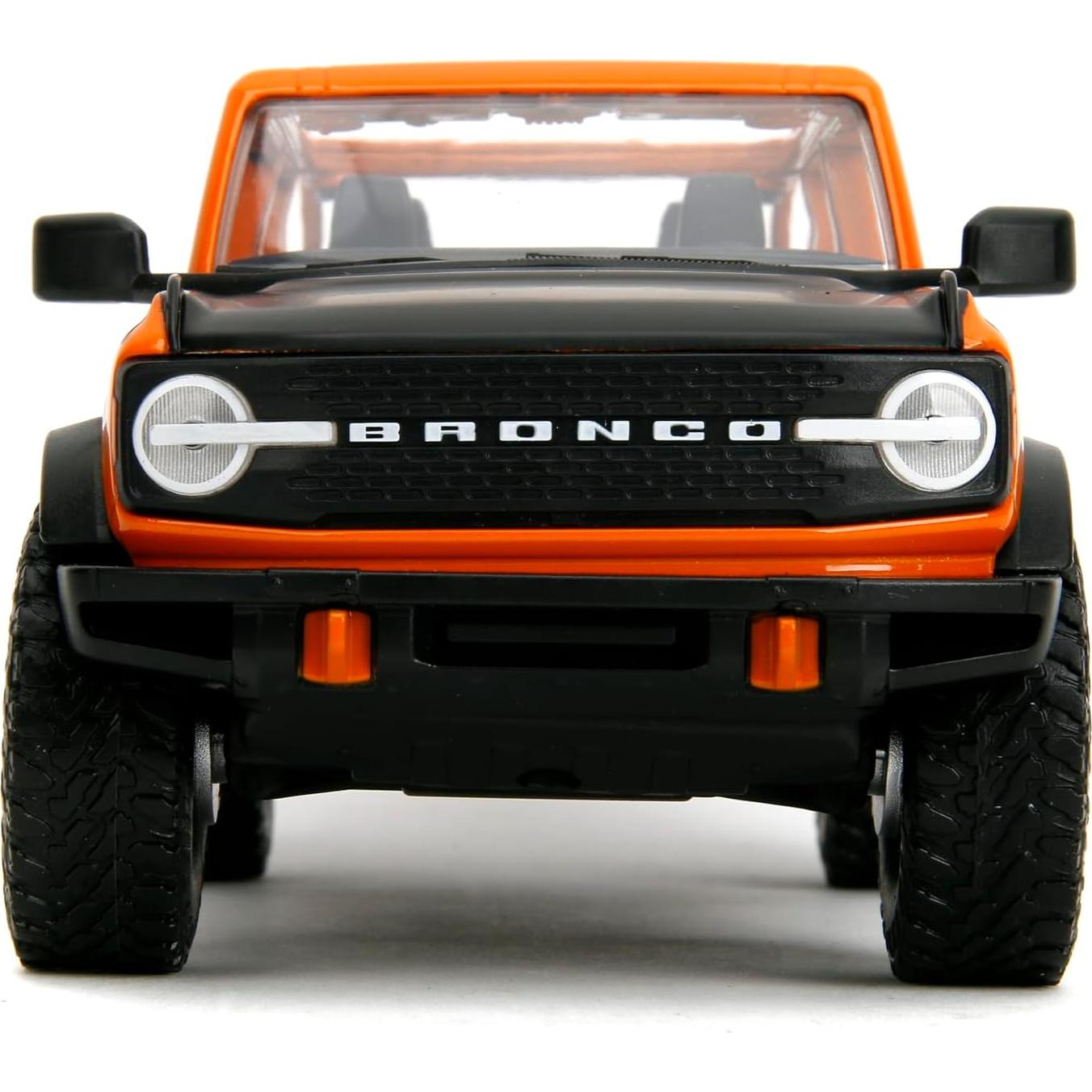 Camión Die-Cast Just Trucks 2021 Ford Bronco 1:24 Naranja