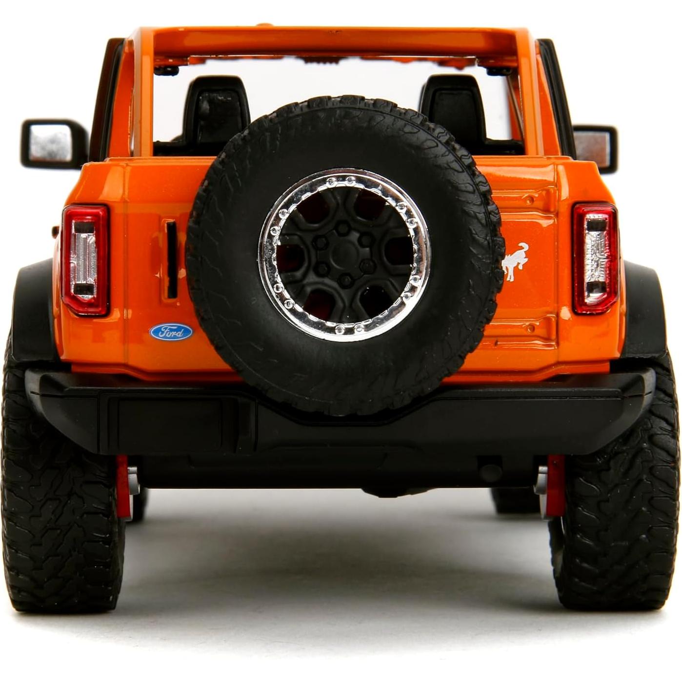 Camión Die-Cast Just Trucks 2021 Ford Bronco 1:24 Naranja