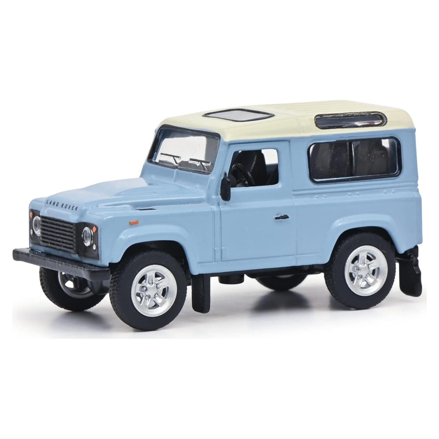 Modelo de Coche Schuco Land Rover Defender 1:64 Azul Claro