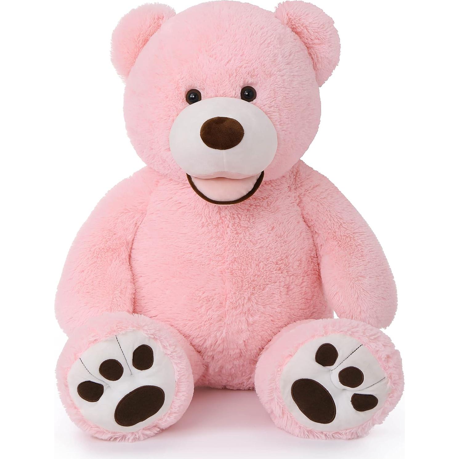 Oso de Peluche Rosa Grande MorisMos 99 cm Suave y Acogedor