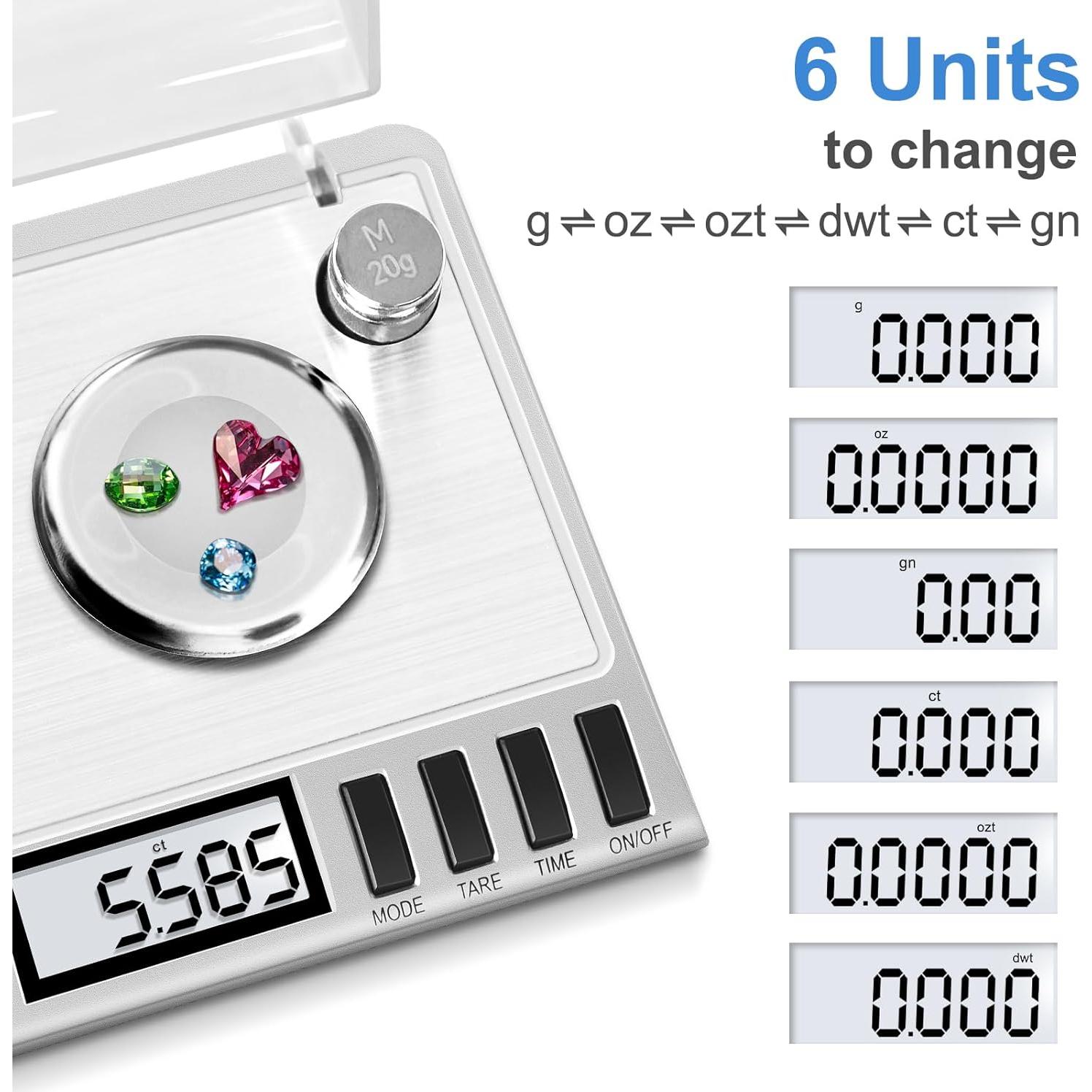 Báscula Digital Fuzion KD-50, 50g/0.001g, Joyería y Medicina