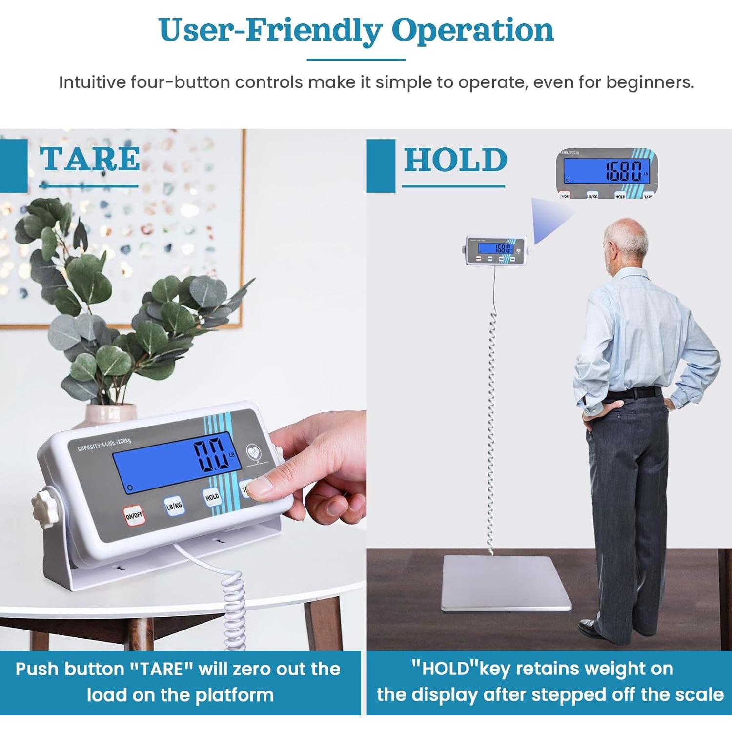 Báscula Digital Médica Extra Ancha ScaleBelly 200 kg