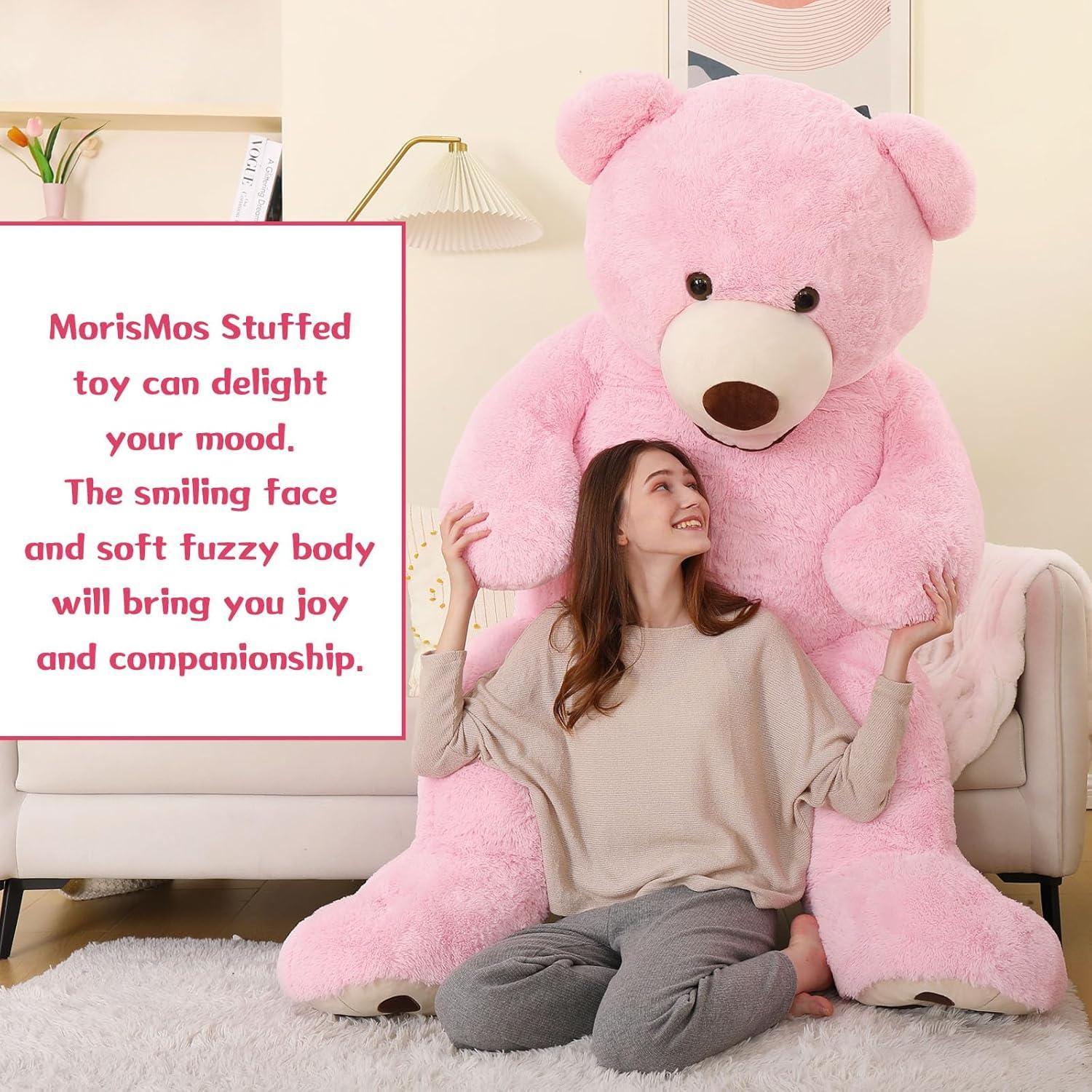 Oso de Peluche Gigante MorisMos Rosa 182 cm Regalo Especial