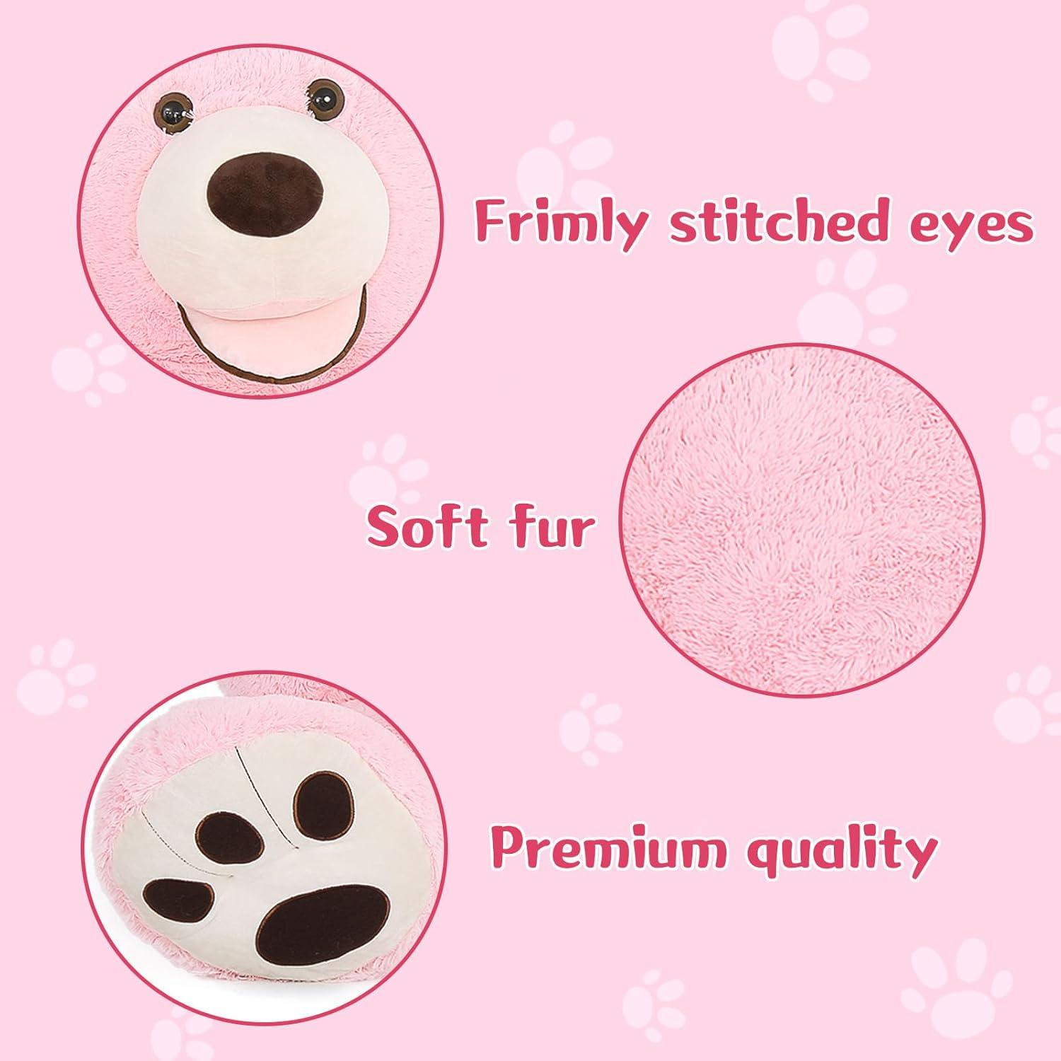 Oso de Peluche Gigante MorisMos Rosa 182 cm Regalo Especial