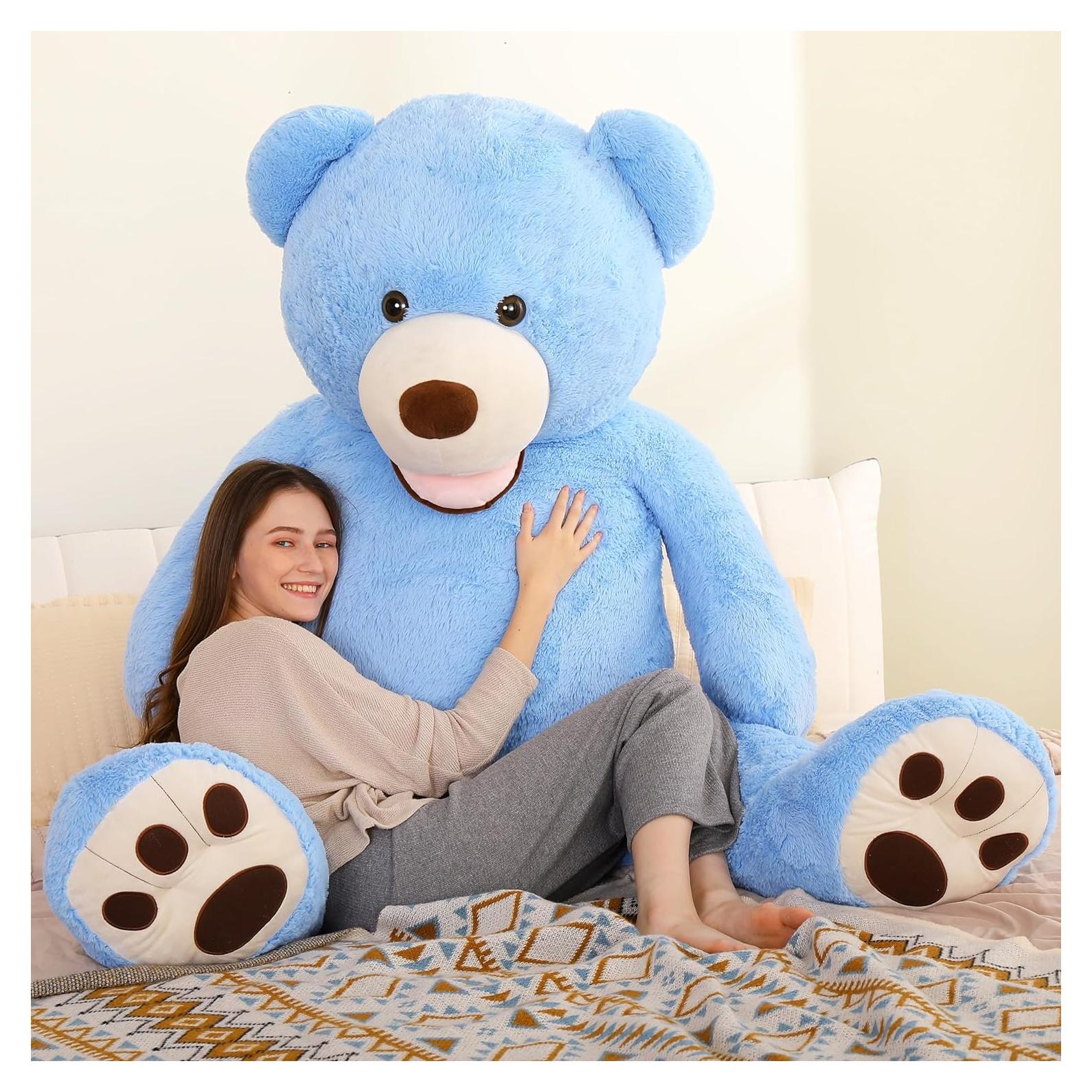 Oso de Peluche Gigante MorisMos 182 cm Azul Suave