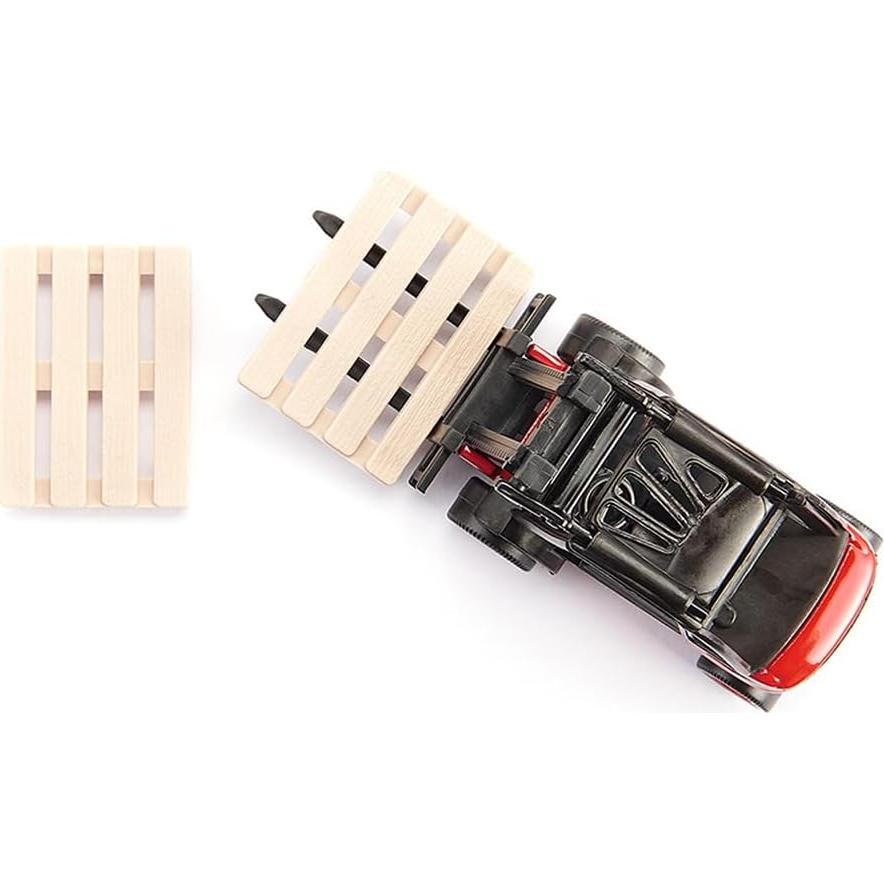 Carretilla Elevadora Linde Siku 1722 Metal 1:50 con 2 Palets