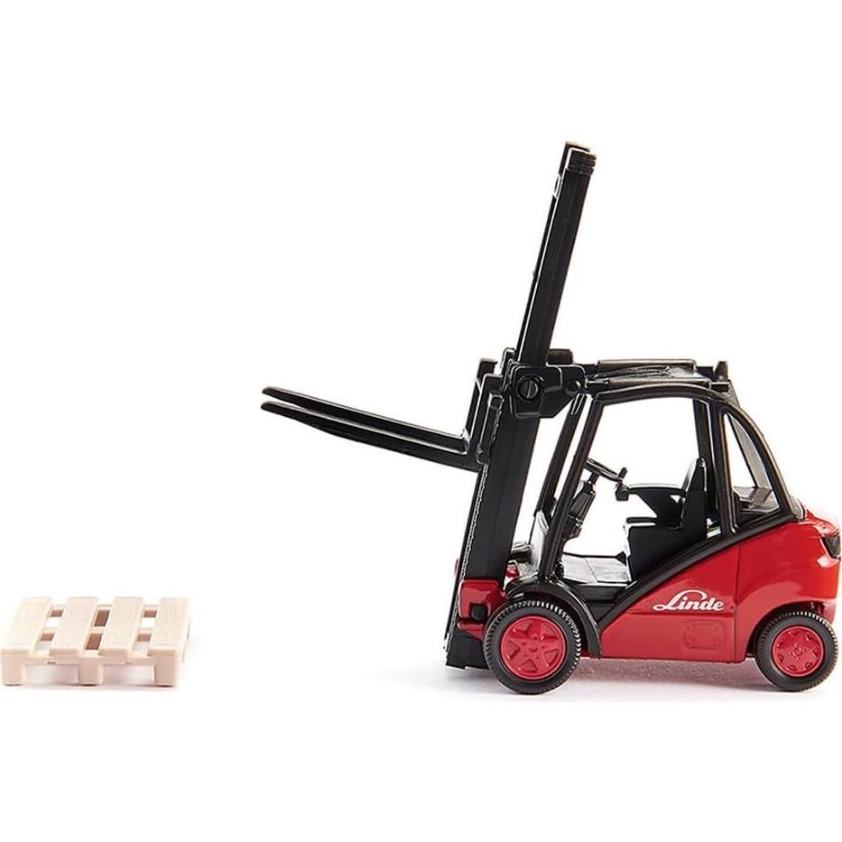 Carretilla Elevadora Linde Siku 1722 Metal 1:50 con 2 Palets