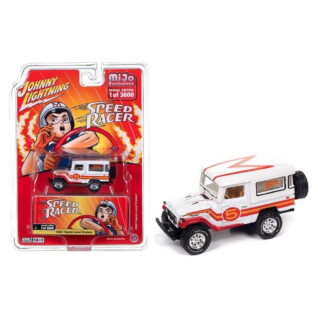 Coche Diecast Johnny Lightning 1980 Toyota Land Cruiser 1/64