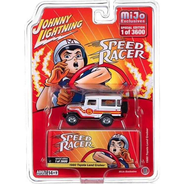 Coche Diecast Johnny Lightning 1980 Toyota Land Cruiser 1/64