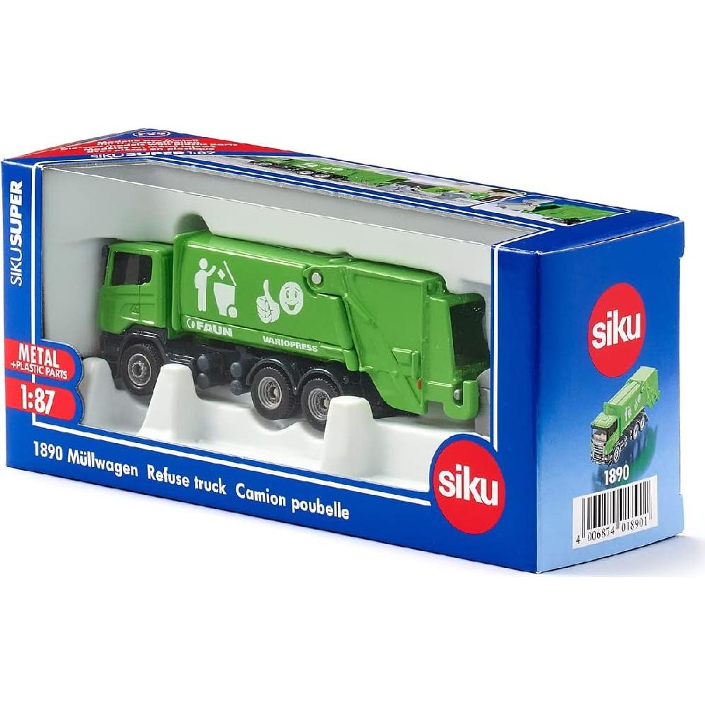 Camión de Basura Siku 1890 Metal/Plástico Verde 1:87