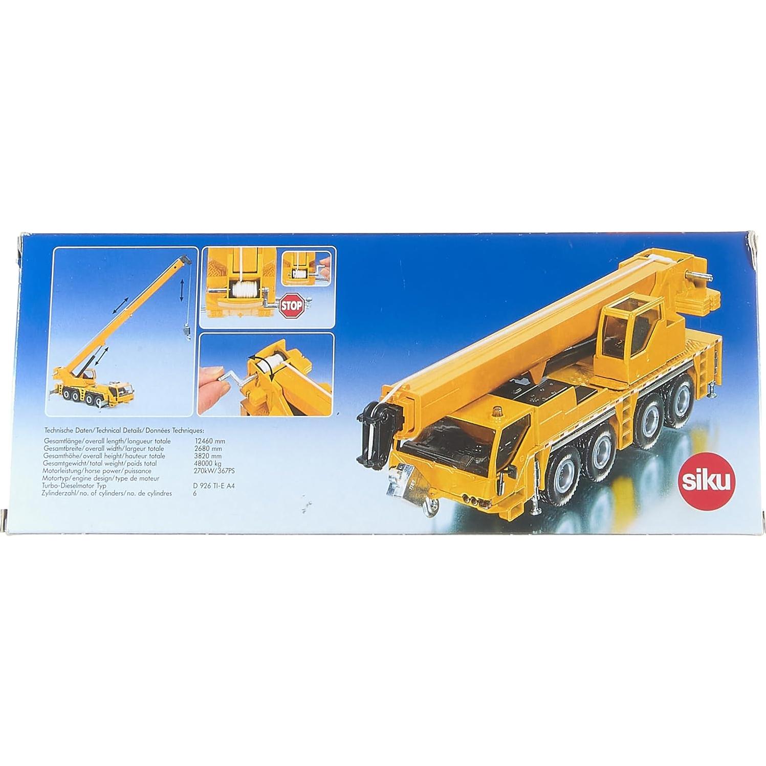 Camión Grúa Móvil Siku 2110 Escala 1:55 Metal Amarillo