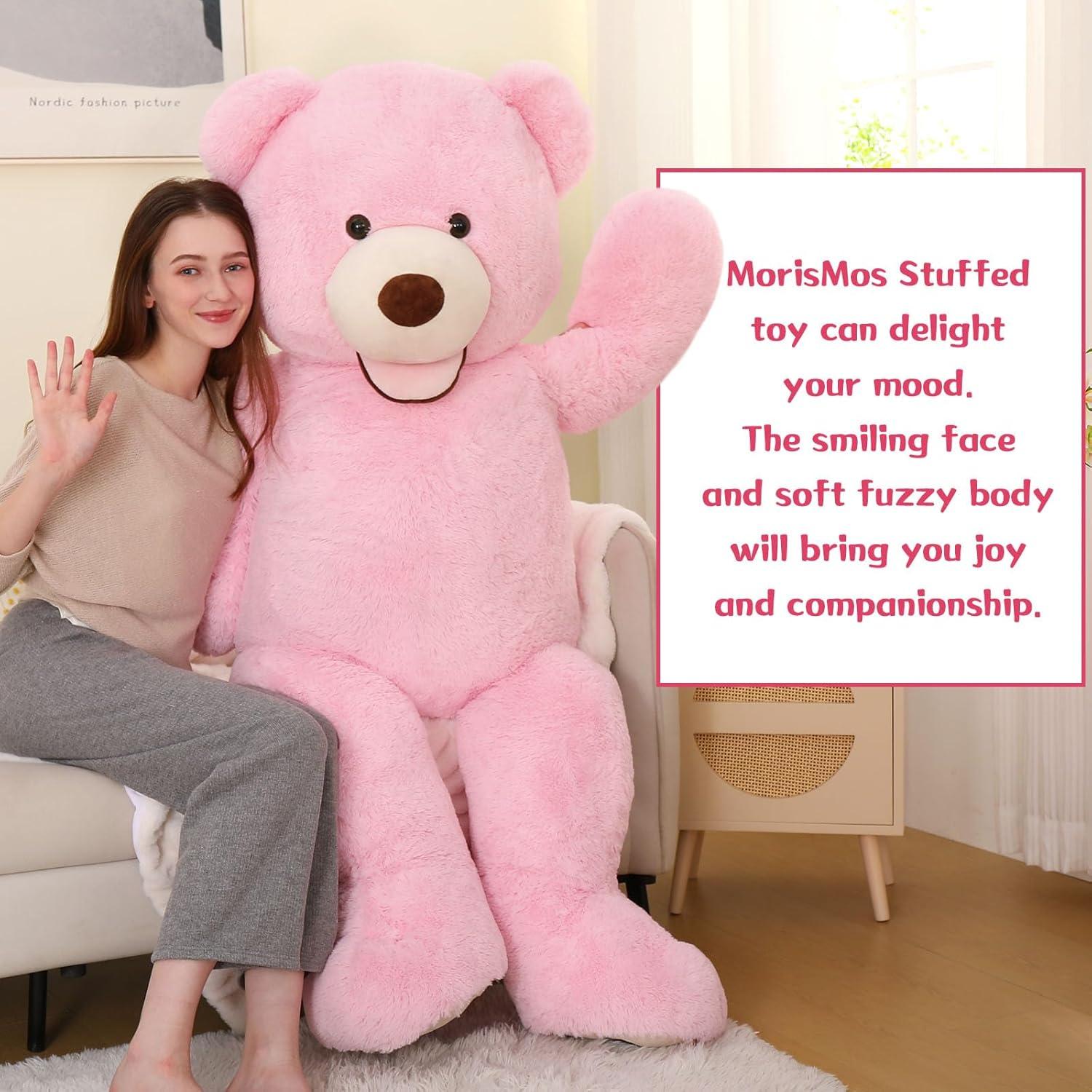 Oso de Peluche Gigante Rosa 152 cm MorisMos para Regalo