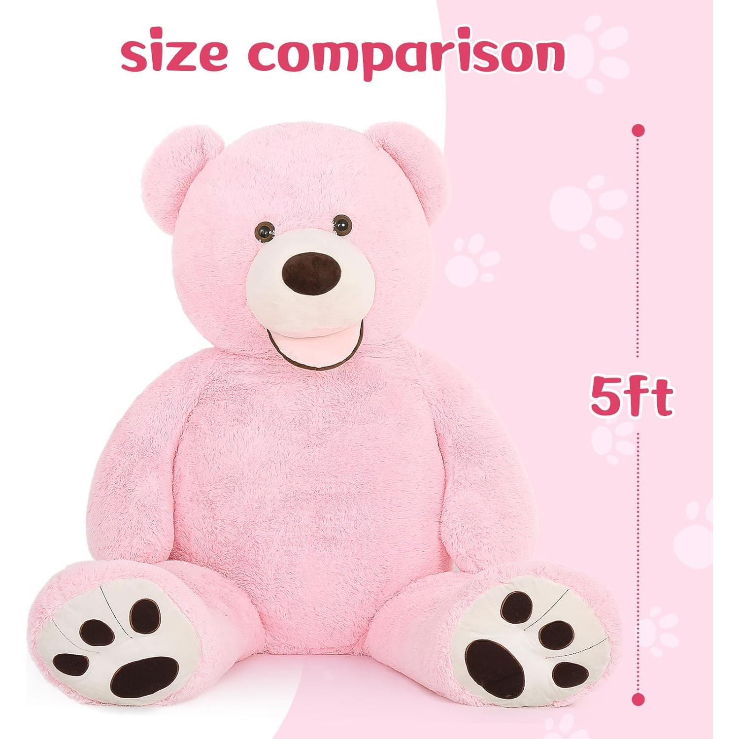 Oso de Peluche Gigante Rosa 152 cm MorisMos para Regalo
