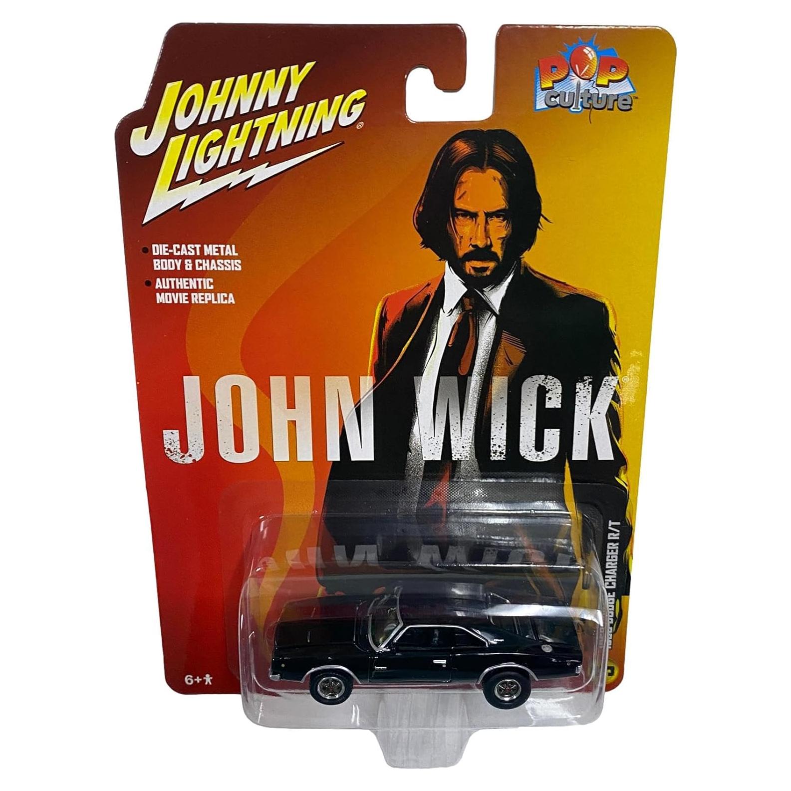 Auto a Escala 1:64 Johnny Lightning 1968 Dodge Charger RT John Wick
