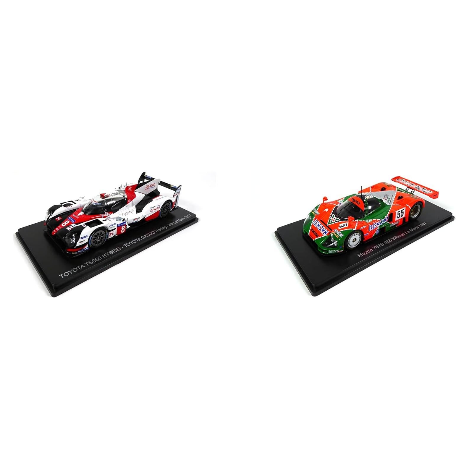 Conjunto 2 Coches Le Mans Spark 1:43 Toyota TS050 + Mazda 787B