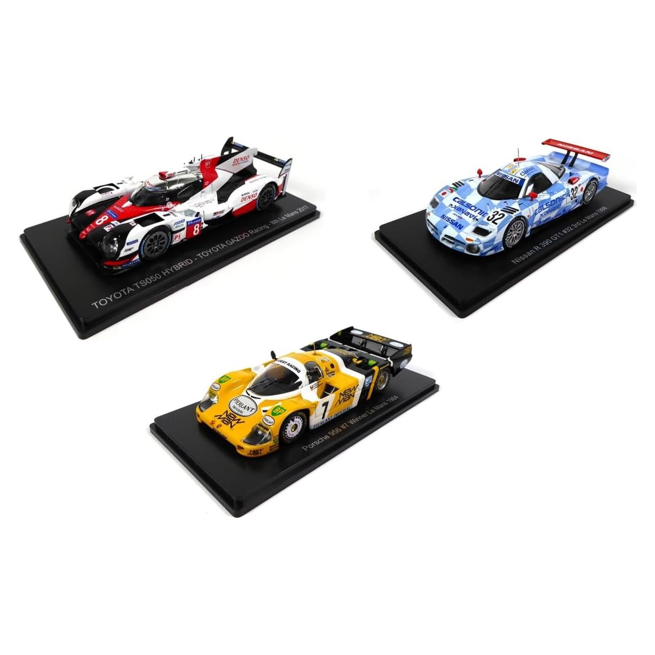 Conjunto de 3 Coches 1:43 Spark Le Mans Toyota Porsche Nissan