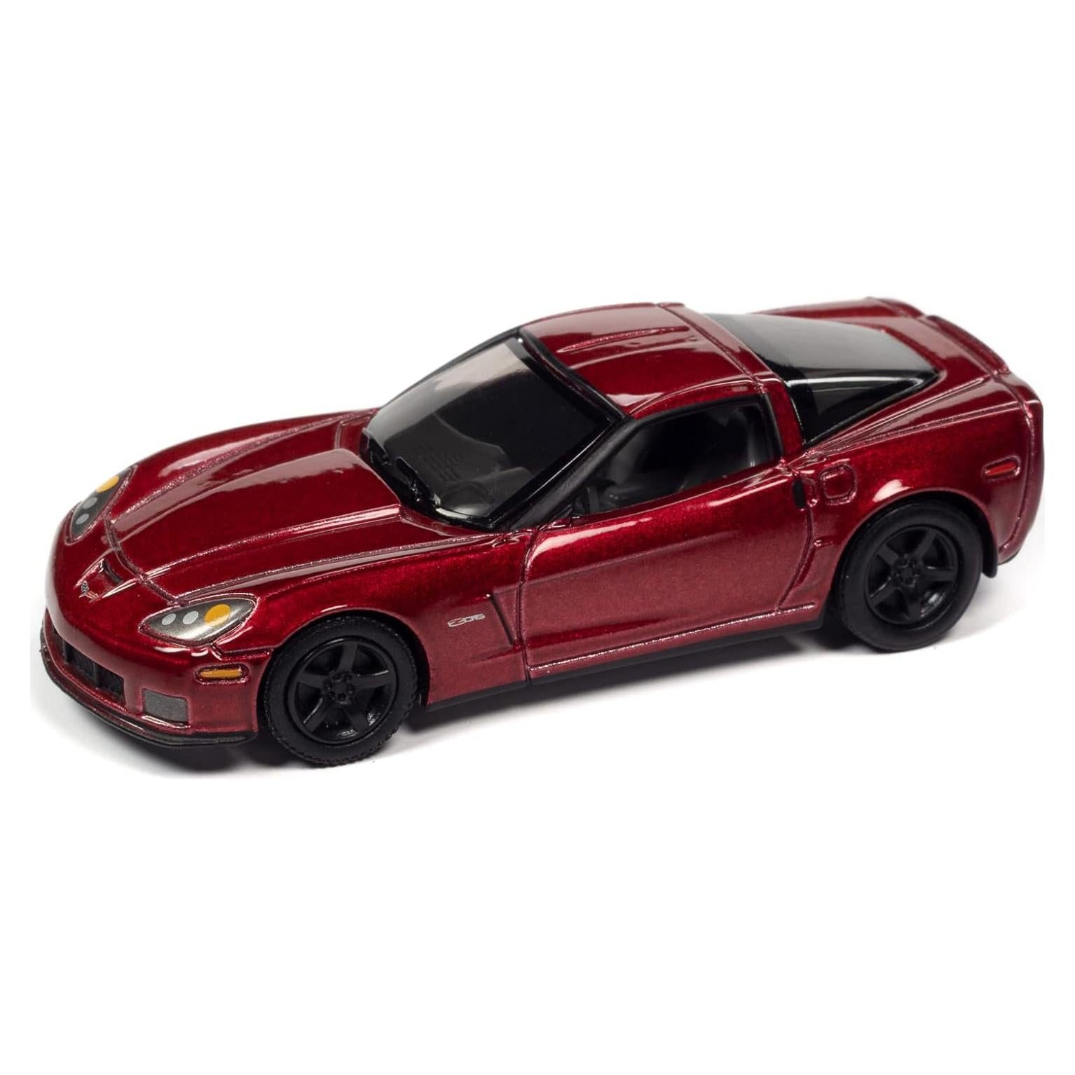 Coche Diecast Johnny Lightning Chevrolet Corvette Z06 Rojo 1/64