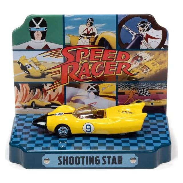 Coche Diecast Racer X Shooting Star #9 Amarillo 1/64 Johnny Lightning