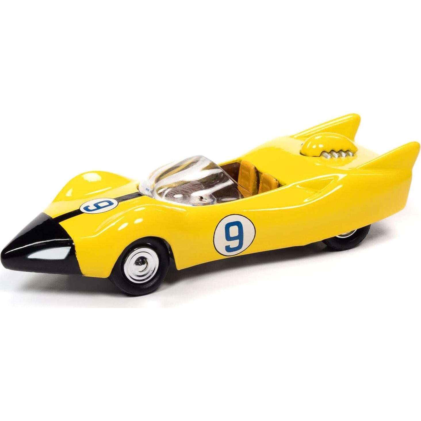 Coche Diecast Racer X Shooting Star #9 Amarillo 1/64 Johnny Lightning