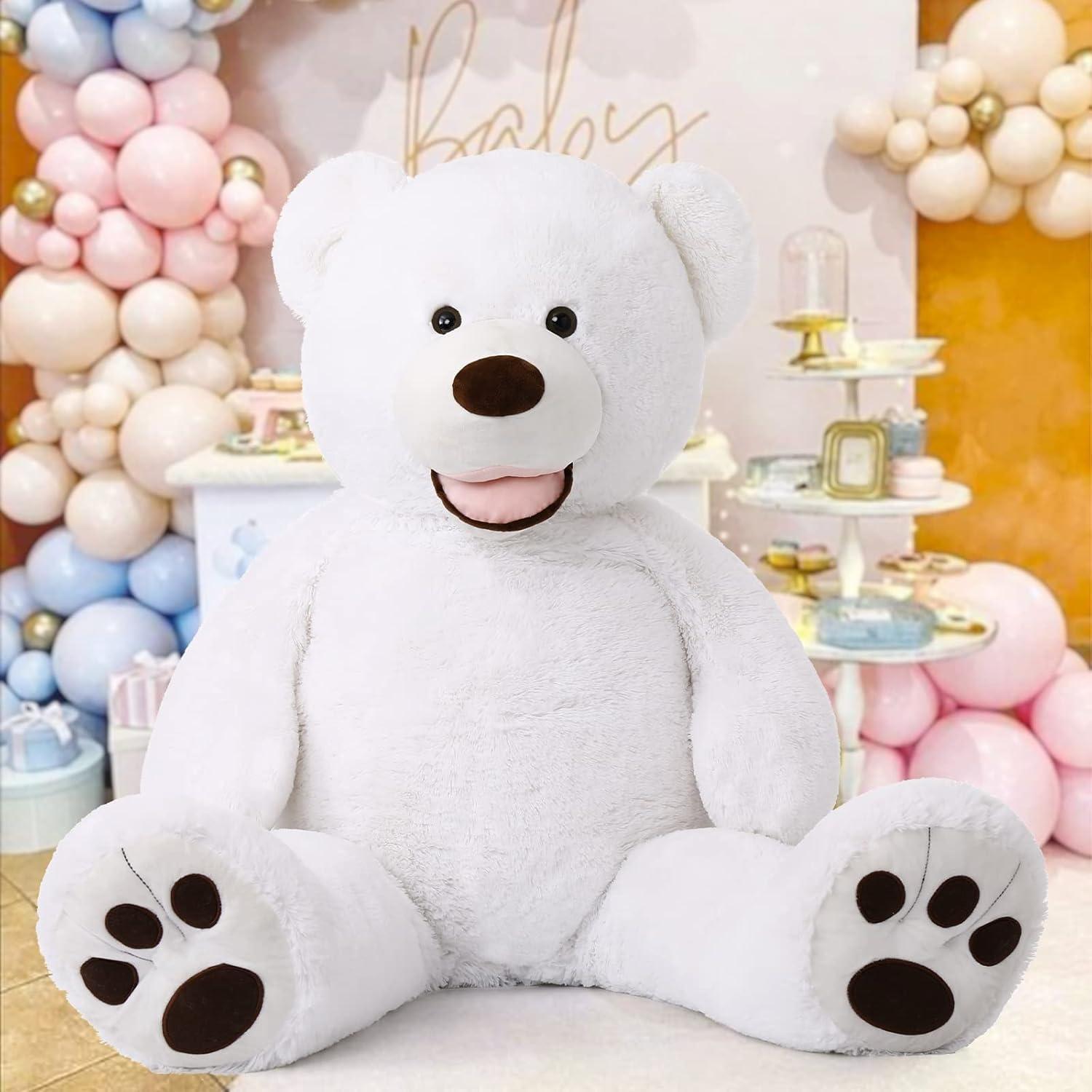 Oso de Peluche Gigante MorisMos Blanco 129 cm Suave