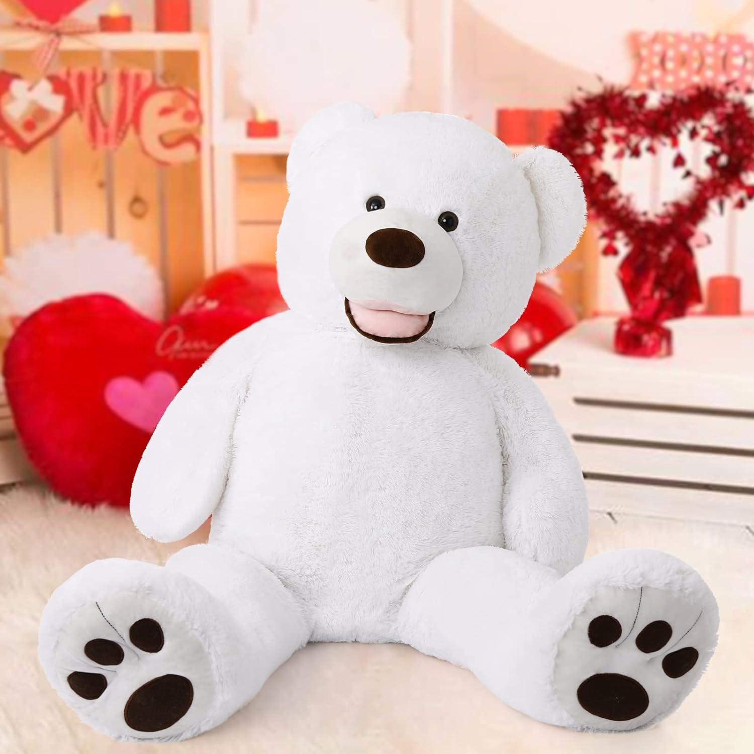Oso de Peluche Gigante MorisMos Blanco 129 cm Suave