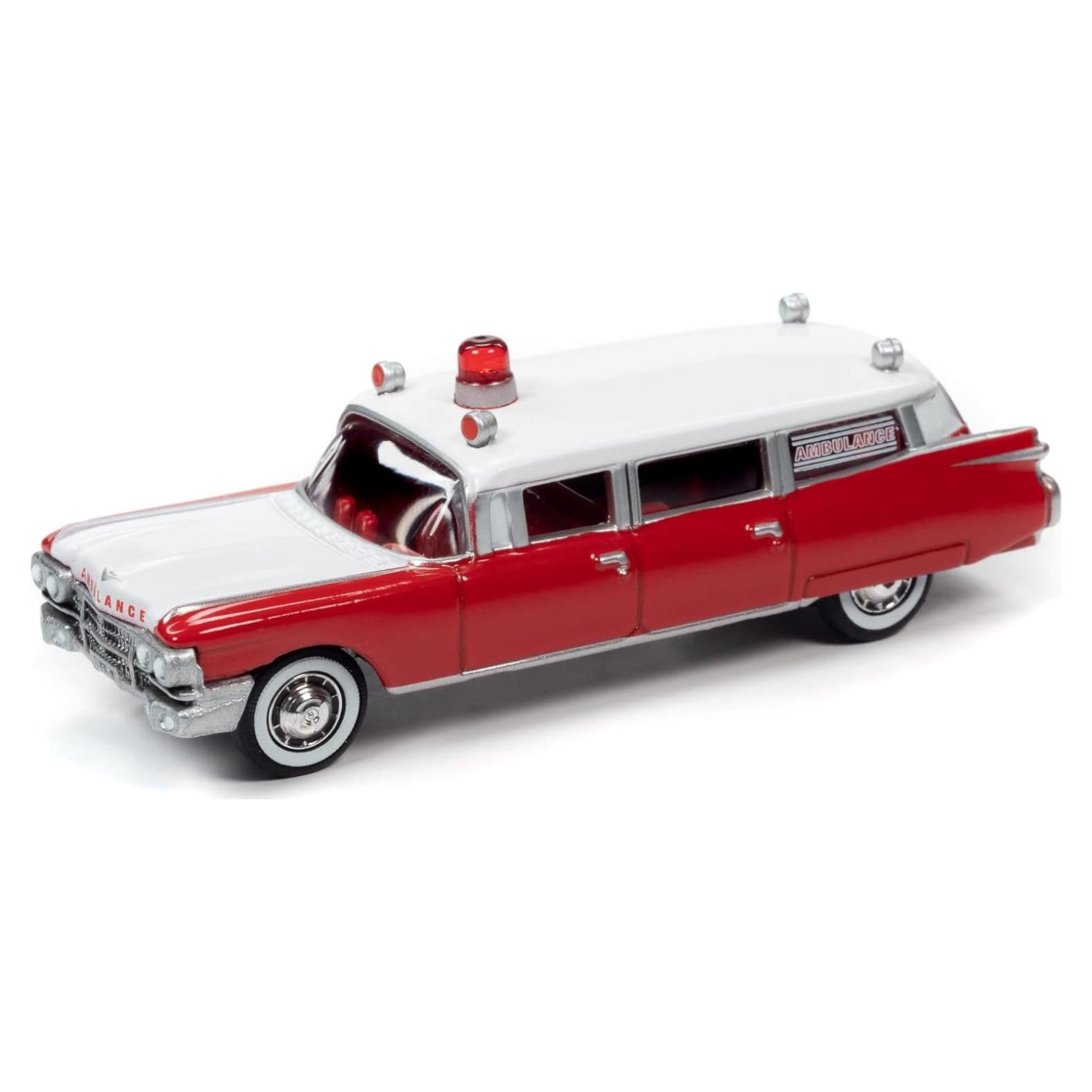 Ambulancia Diecast 1959 Johnny Lightning Edición Especial 1:64