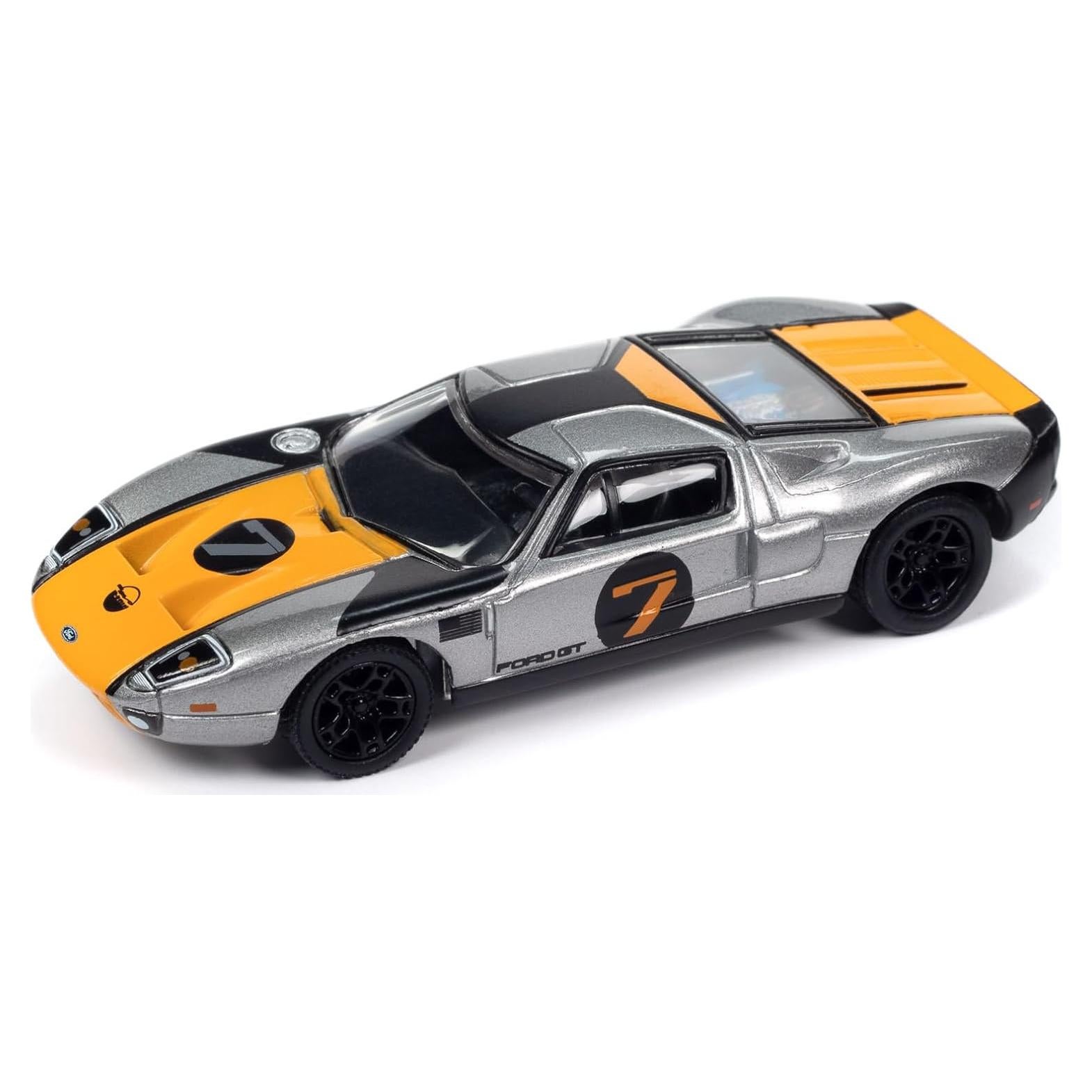 Coche Diecast Johnny Lightning Ford GT 2005 Gris 1:64