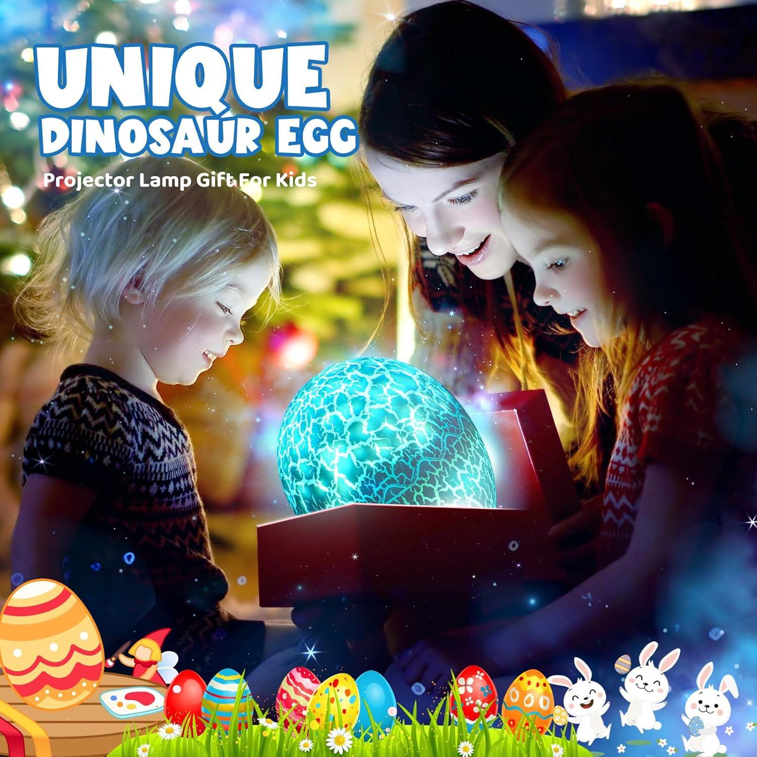 Luz Nocturna Proyector Dinosaurio y Estrellas Strawbetter