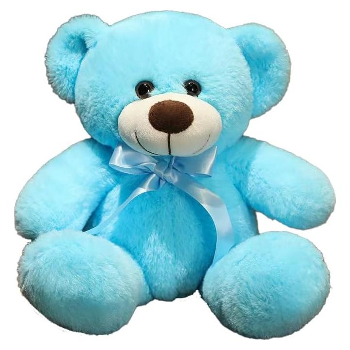 Oso de Peluche Suave Pgsnhxj 35 cm Azul Regalo Niños
