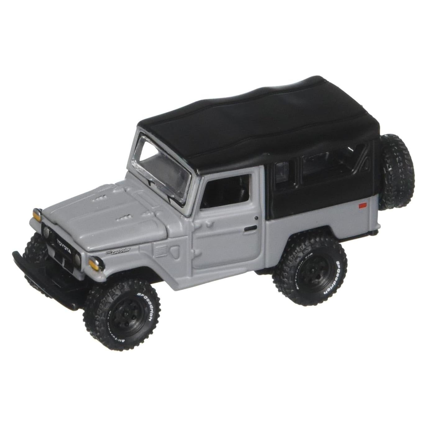 Auto a Escala 1:64 Johnny Lightning Toyota Land Cruiser Gris