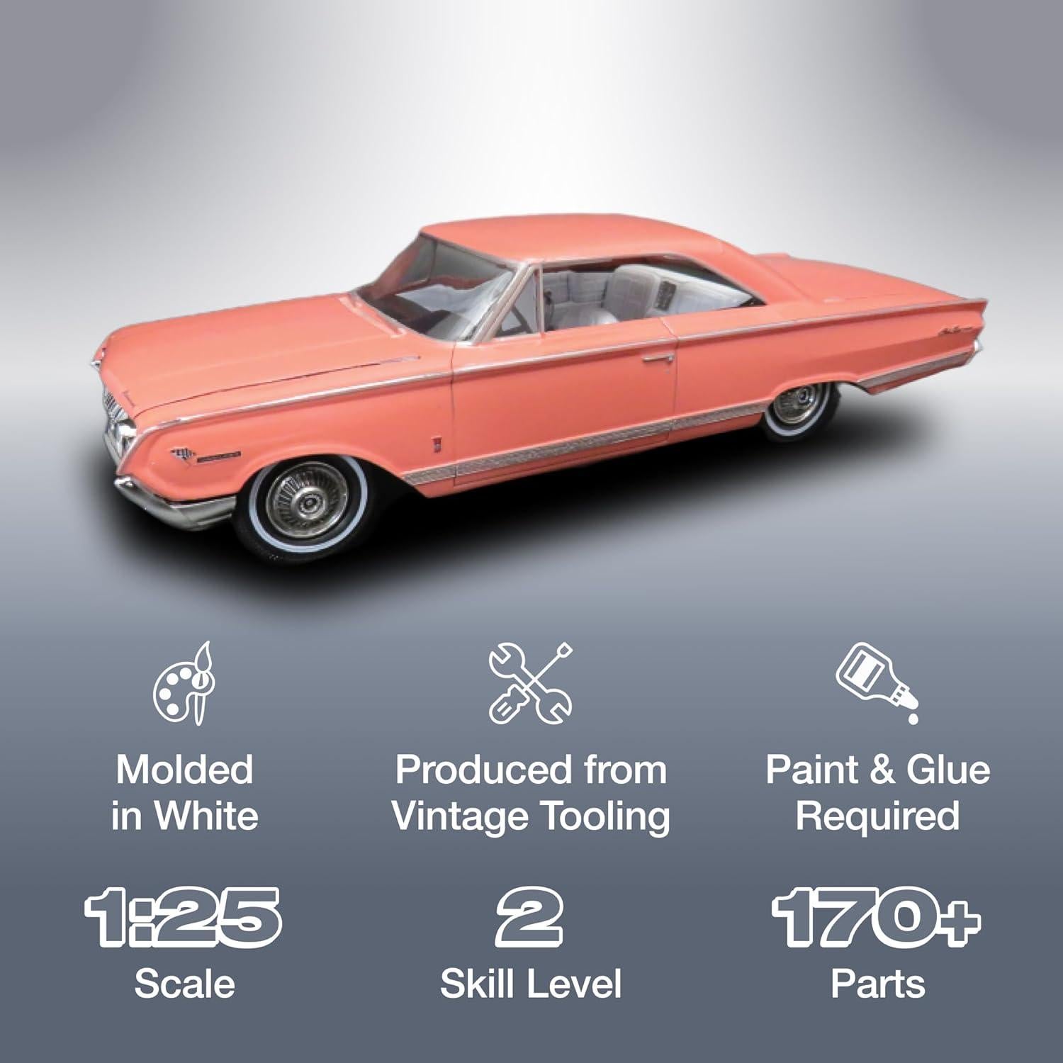 Kit de Modelo AMT 1964 Mercury Marauder 1:25 170 Piezas