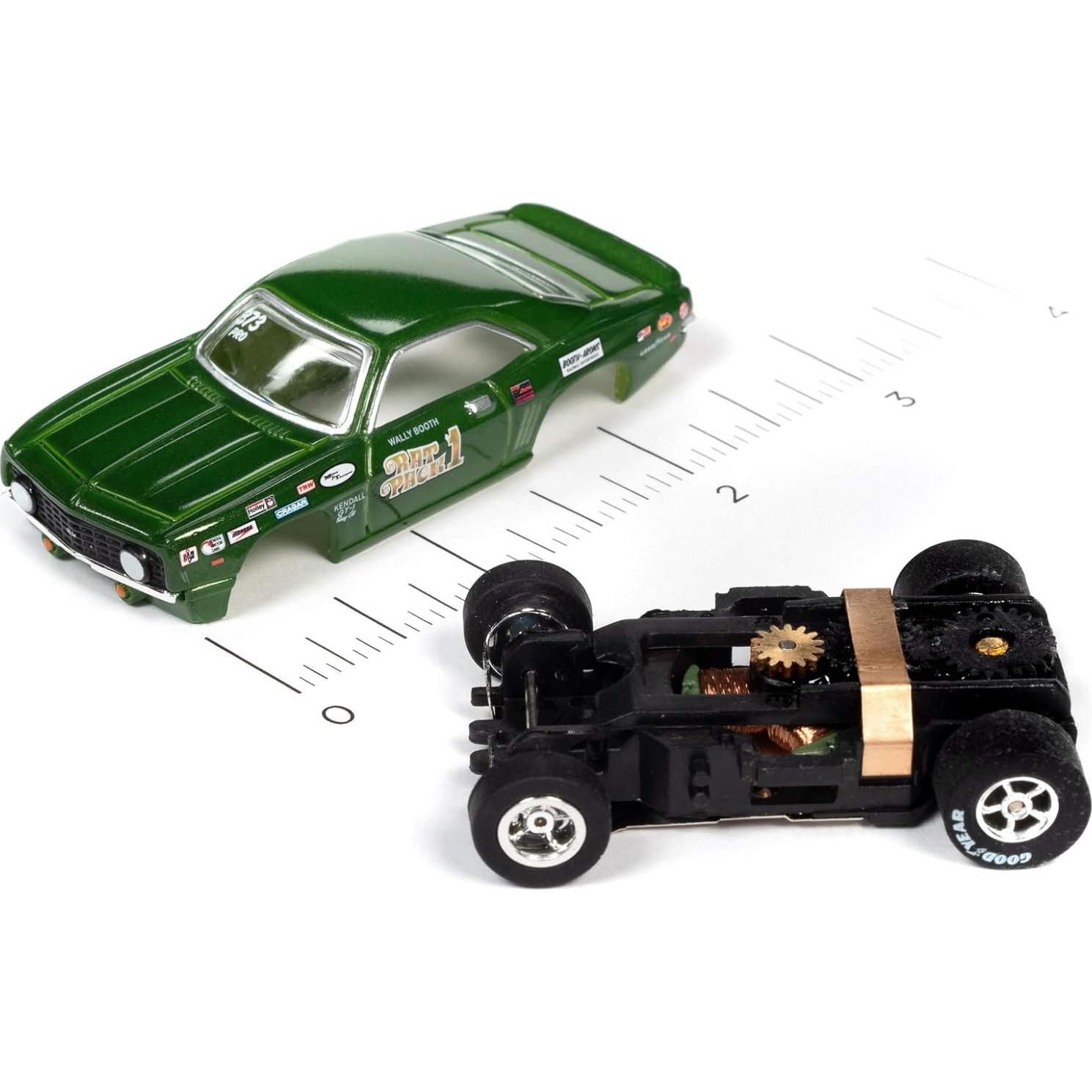 Coche de Slot Escala HO Round2 R32 1969 Chevy Camaro