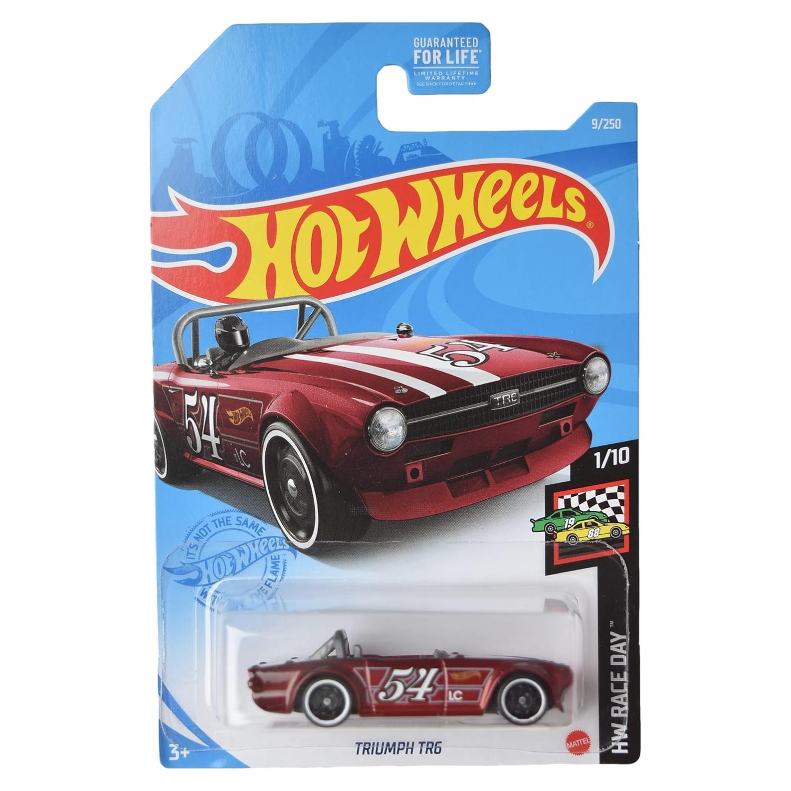 Coche Hot Wheels a Escala 1:64 Triumph TR6 Rojo