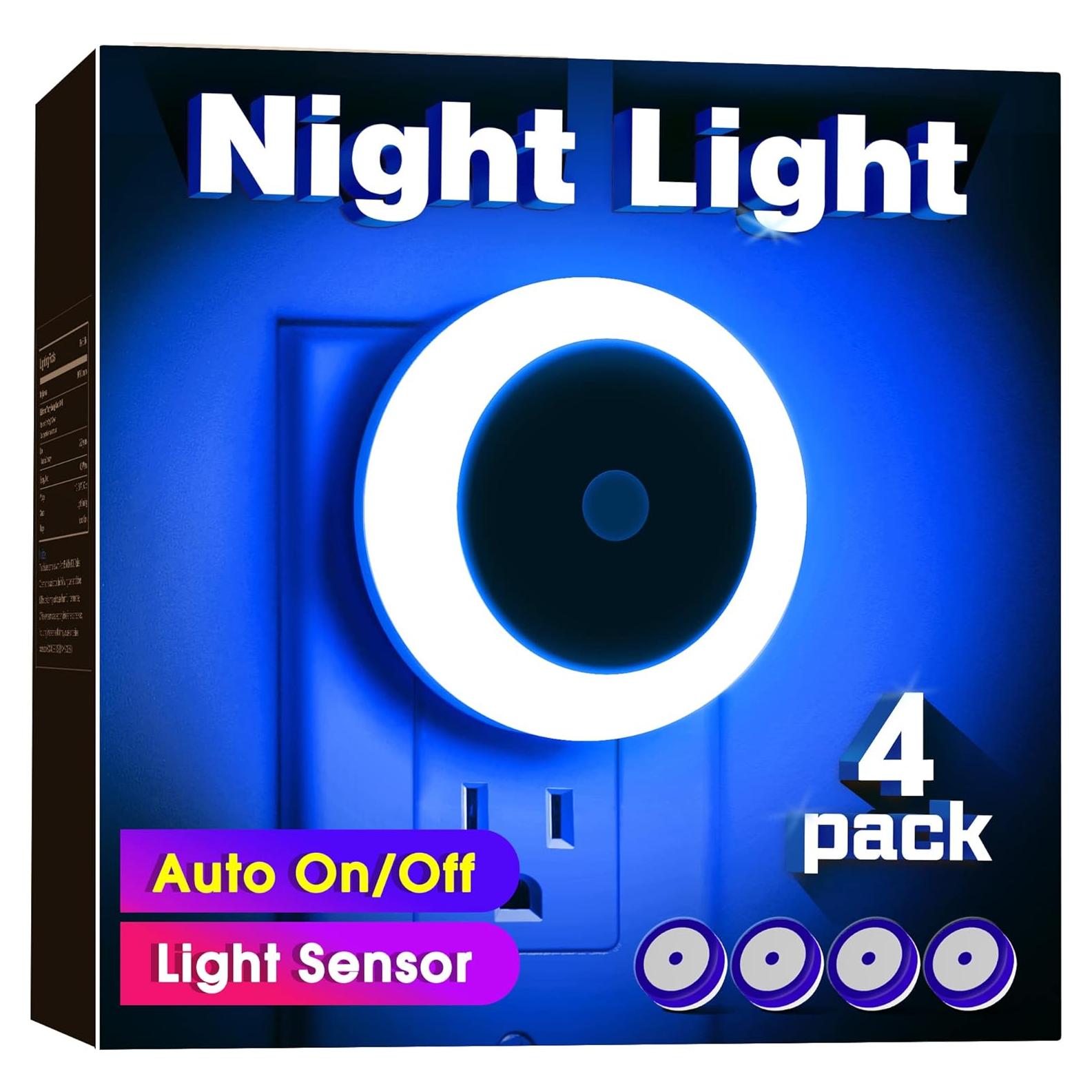 Luz Nocturna LED Briignite Azul 4 Piezas 60 Lúmenes