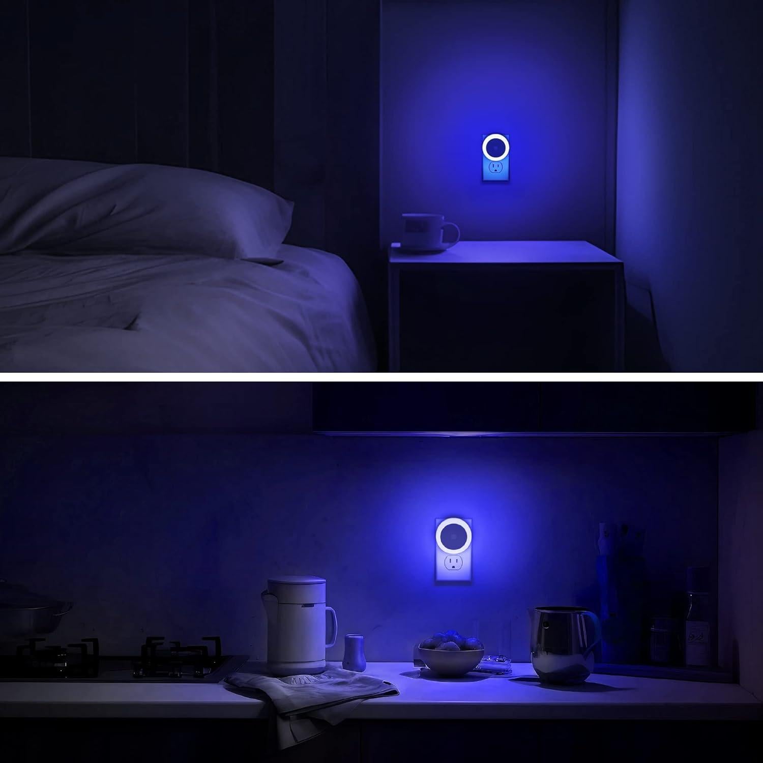 Luz Nocturna LED Briignite Azul 4 Piezas 60 Lúmenes