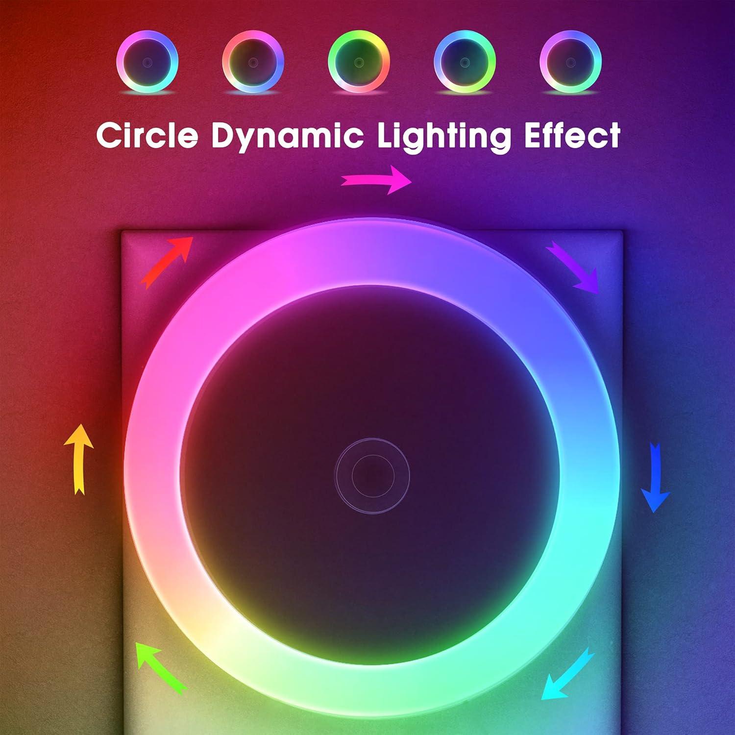 Luces Nocturnas RGB Briignite - Paquete de 4 con Sensor