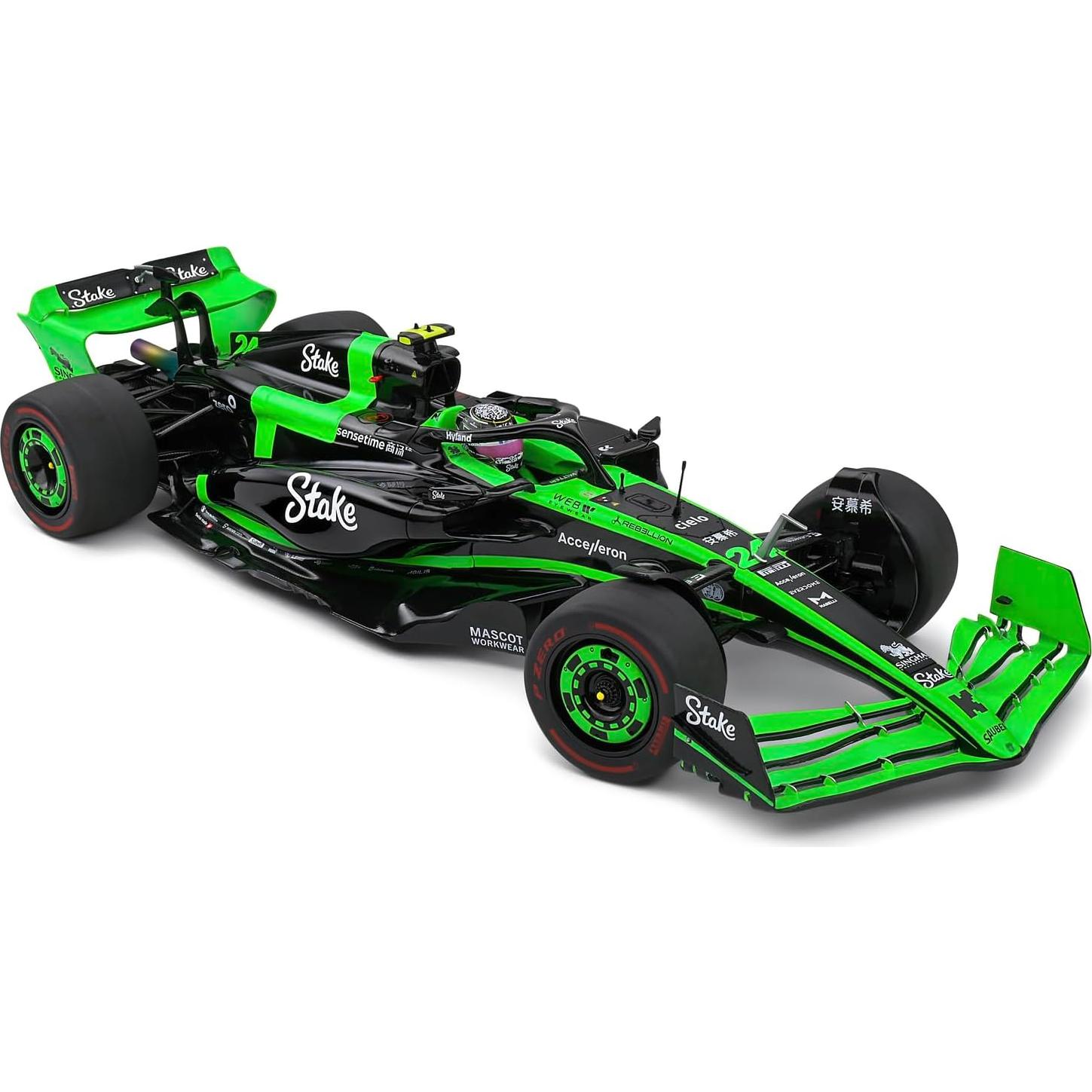 Modelo de Coche 1:18 Solido Kick Sauber F1 C44 Zhou Guanyu