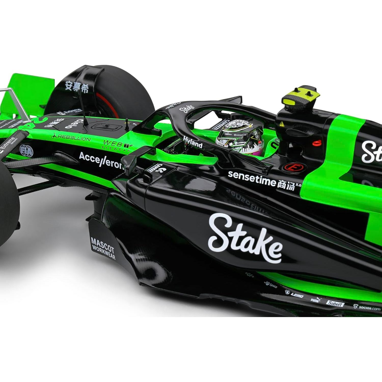 Modelo de Coche 1:18 Solido Kick Sauber F1 C44 Zhou Guanyu