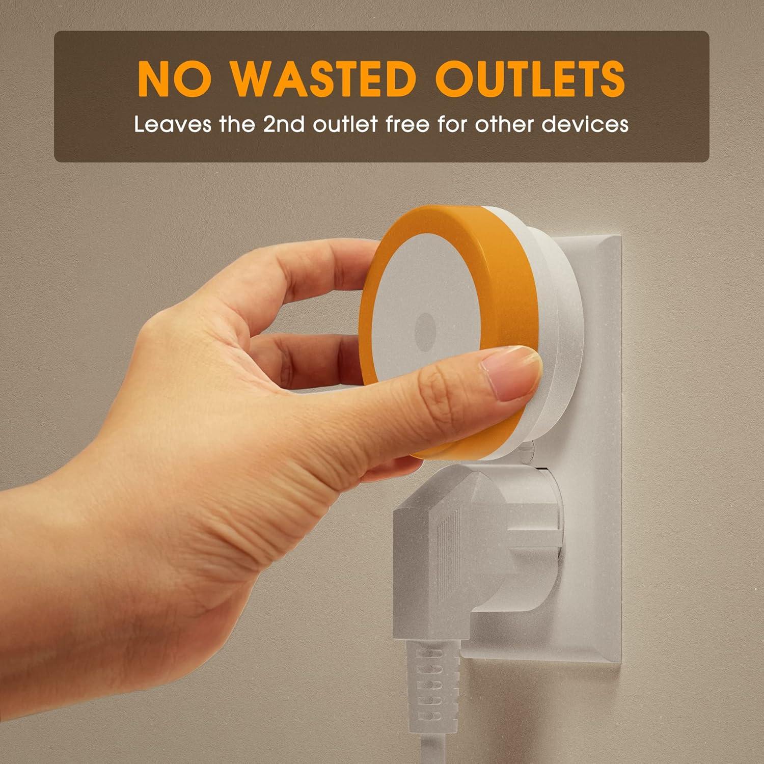 Luz Nocturna LED Briignite Ámbar Naranja, 4 Piezas, 0.6W