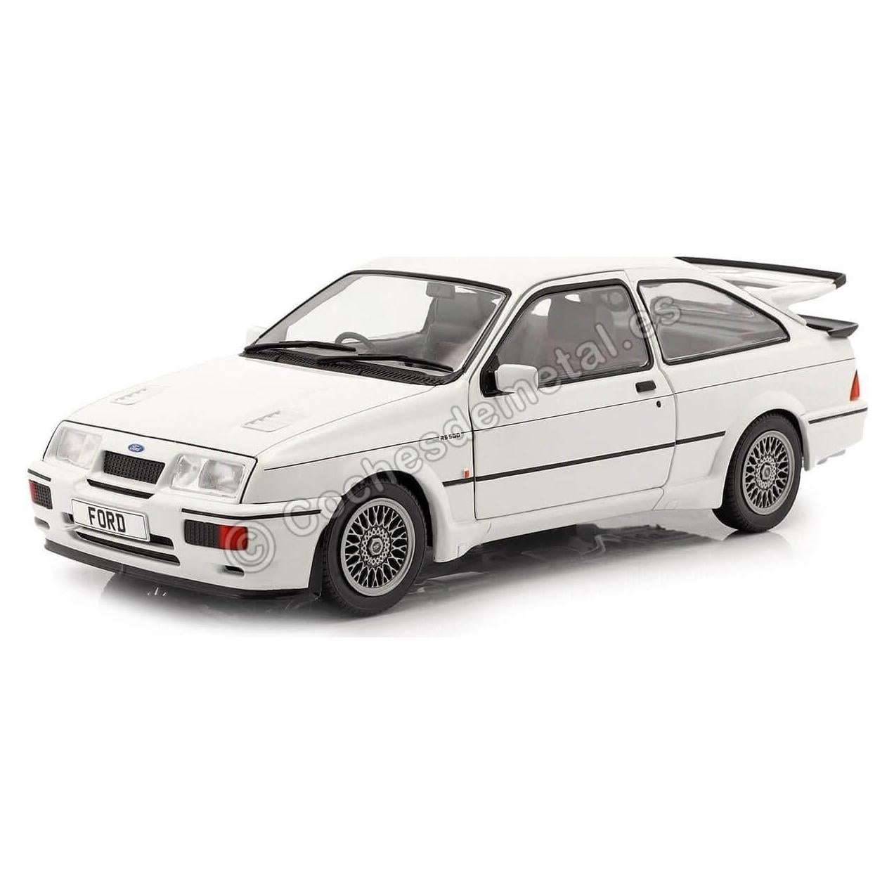Coche Miniatura Coleccionable Solido 1:18 Ford Sierra RS500 Blanco