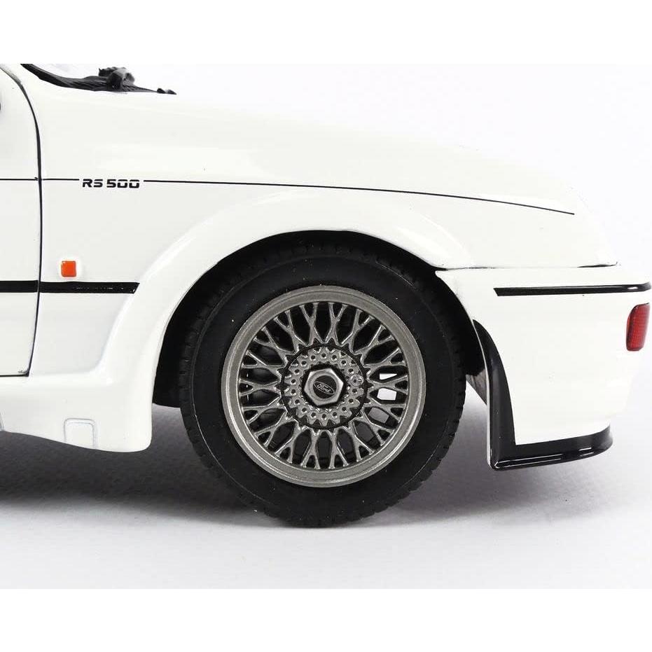 Coche Miniatura Coleccionable Solido 1:18 Ford Sierra RS500 Blanco